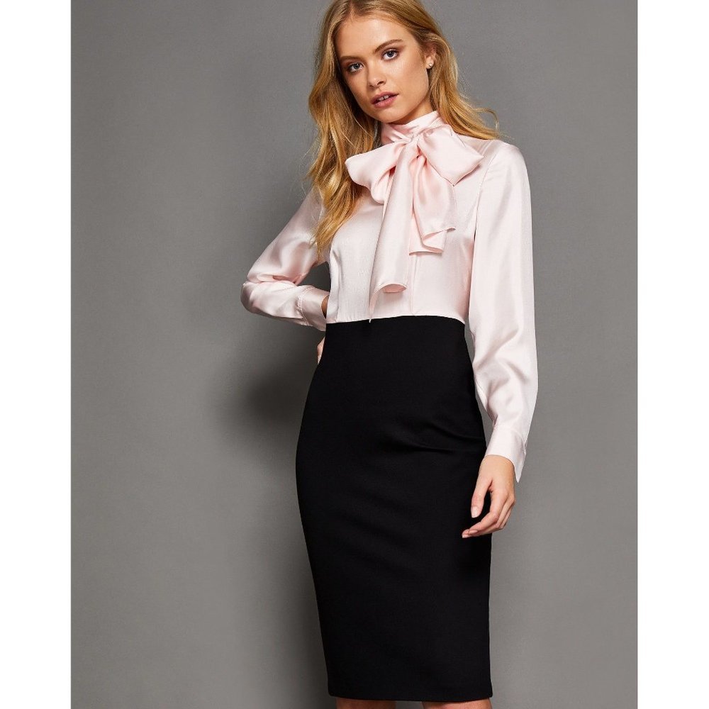 Ted Baker Jensah Color Block Bodycon Pencil Dress